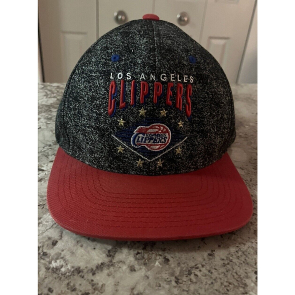 Mitchell&Ness LA CLIPPERS Snapback Basketball Hat NBA Gray&‎ Red Embroidered VTG